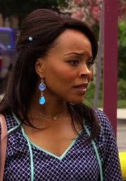 Blue Morpho Double-Drop Glass Earrings Worn on Hart of Dixie