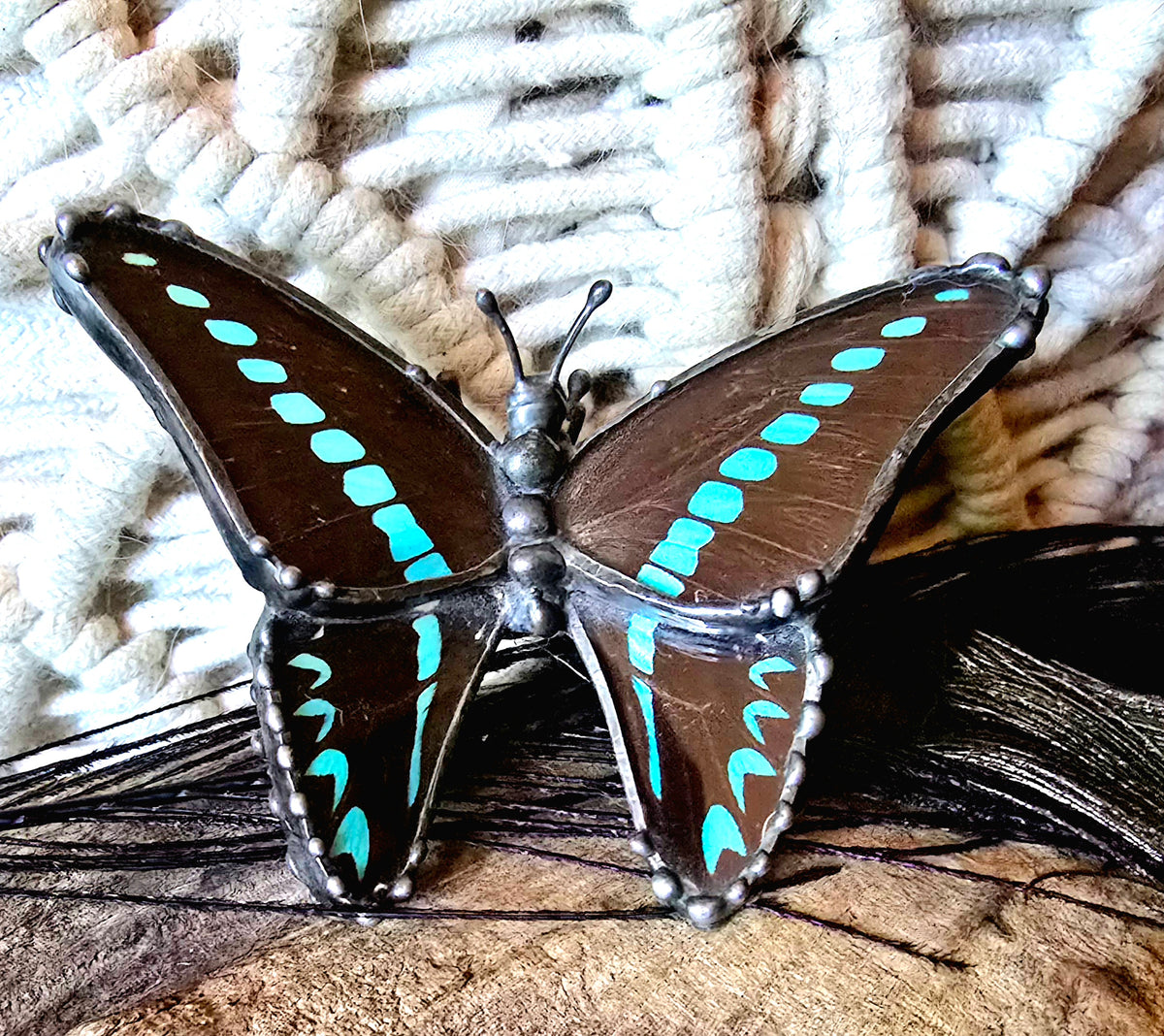 Common Bluebottle – Real Butterfly Decor Figurine