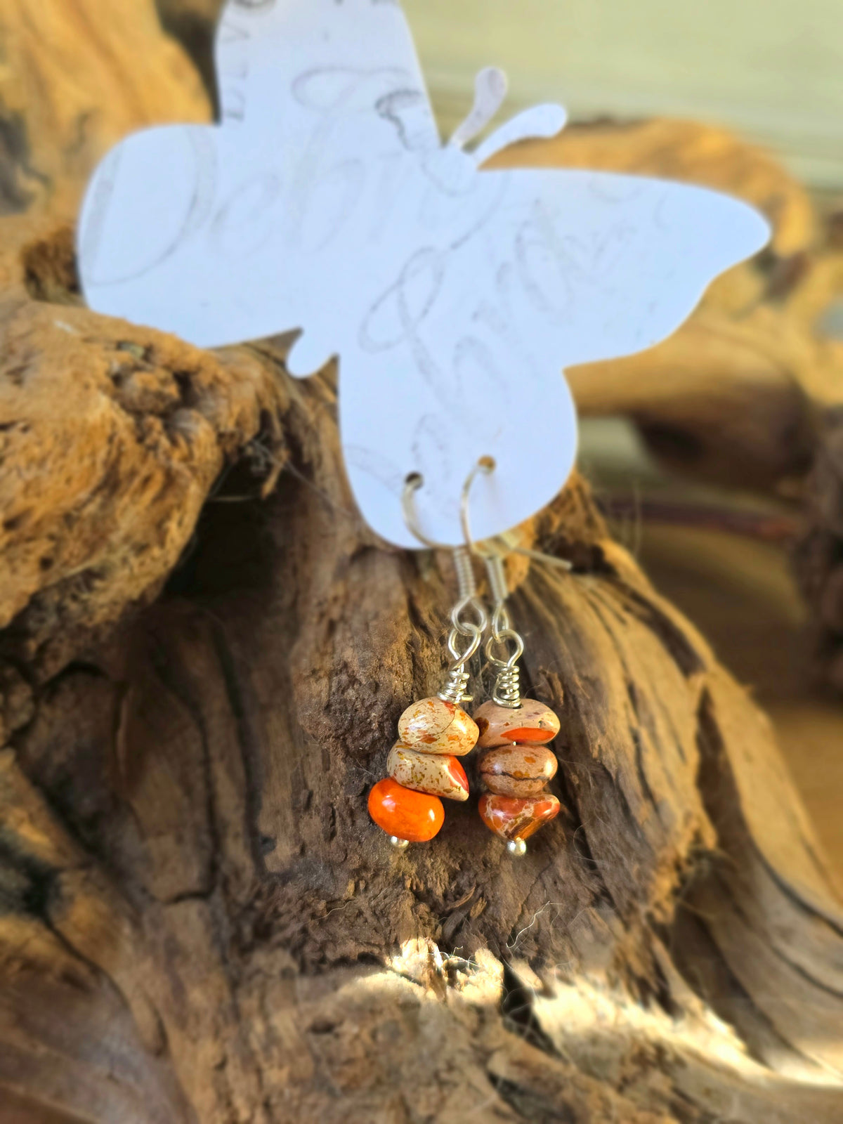 Morpho rhetenor Butterfly Wing Pendant with Spiny Oyster Turquoise & Quartz Necklace