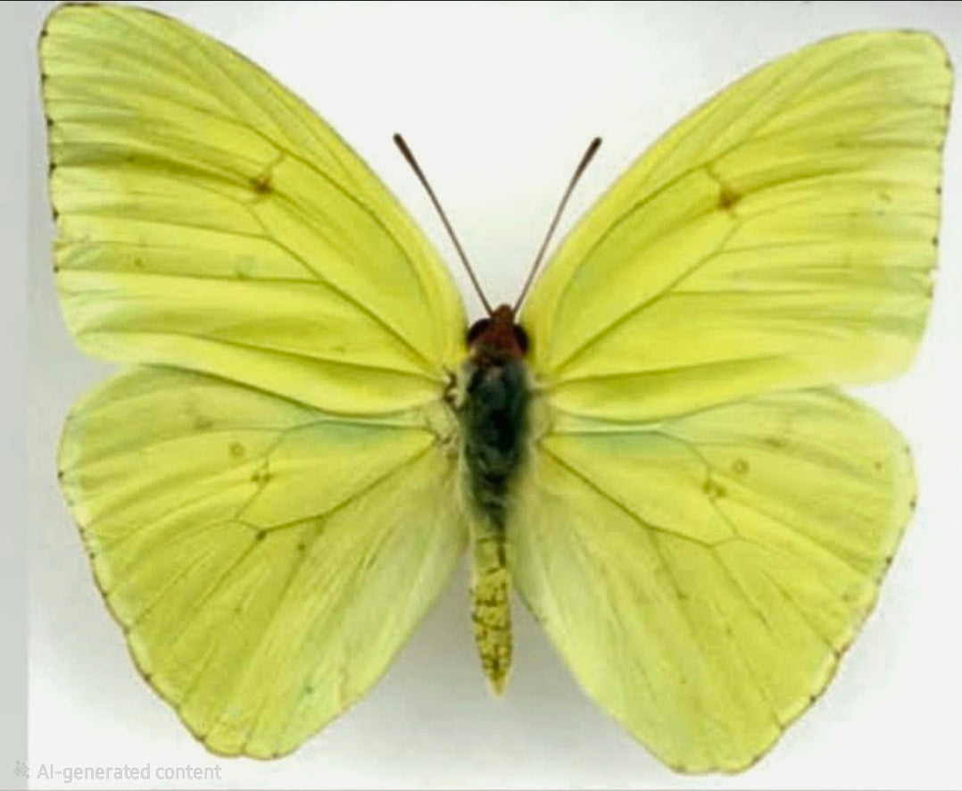 Cloudless Sulphur Butterfly Laminated Wing Earrings