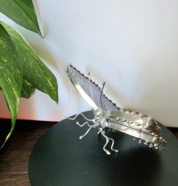 Morpho Peleides Butterfly Figurine, Real Butterfly Statue