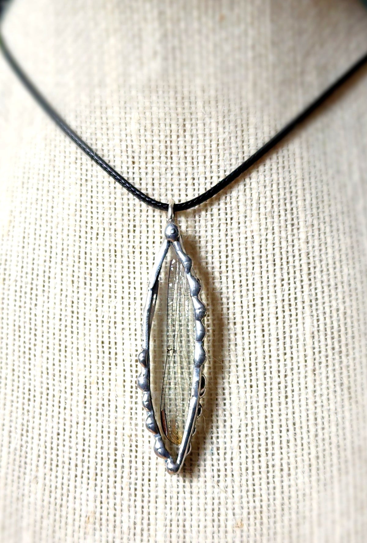 Dragonfly Wing Pendant Necklace