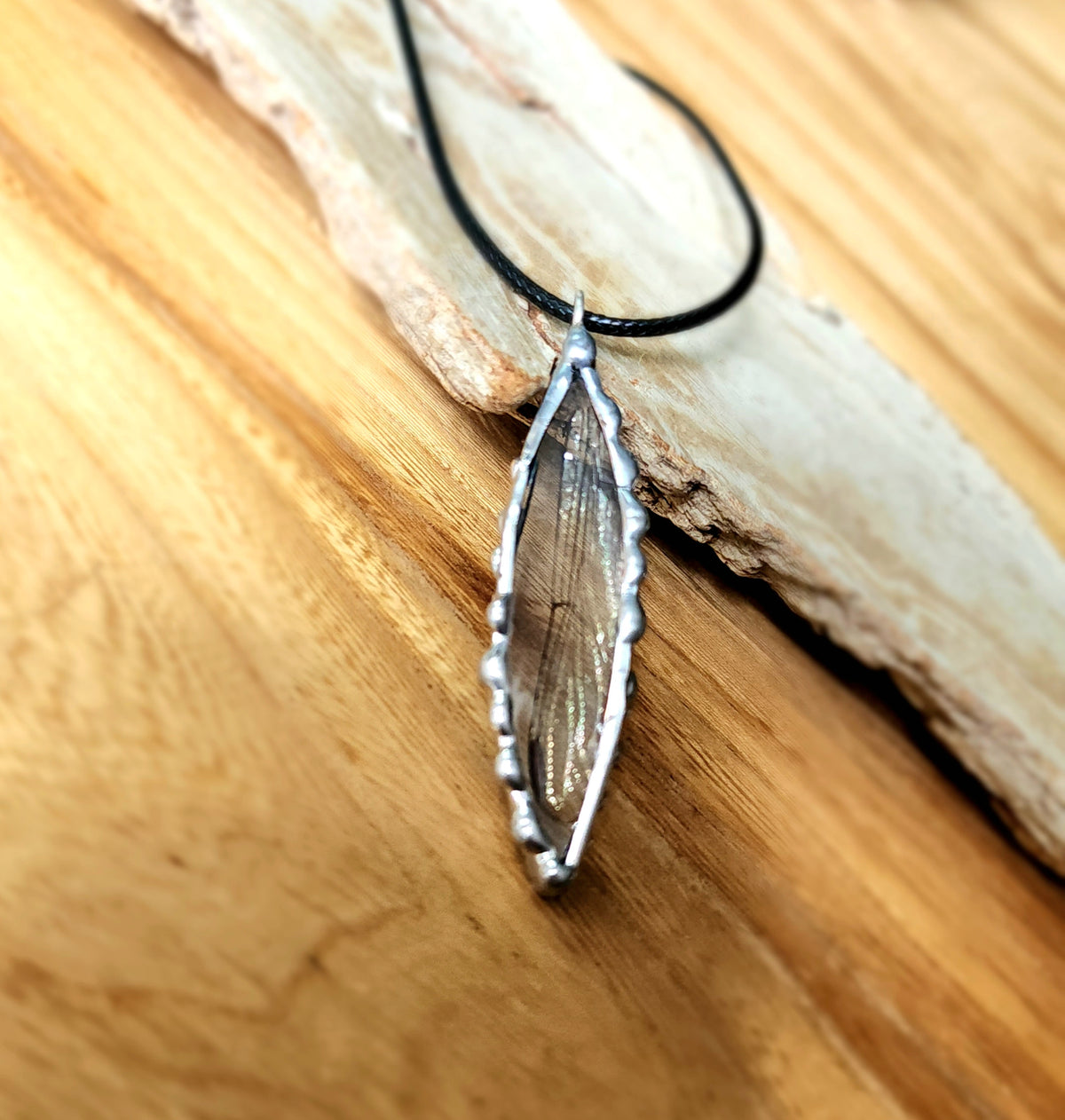 Dragonfly Wing Pendant Necklace